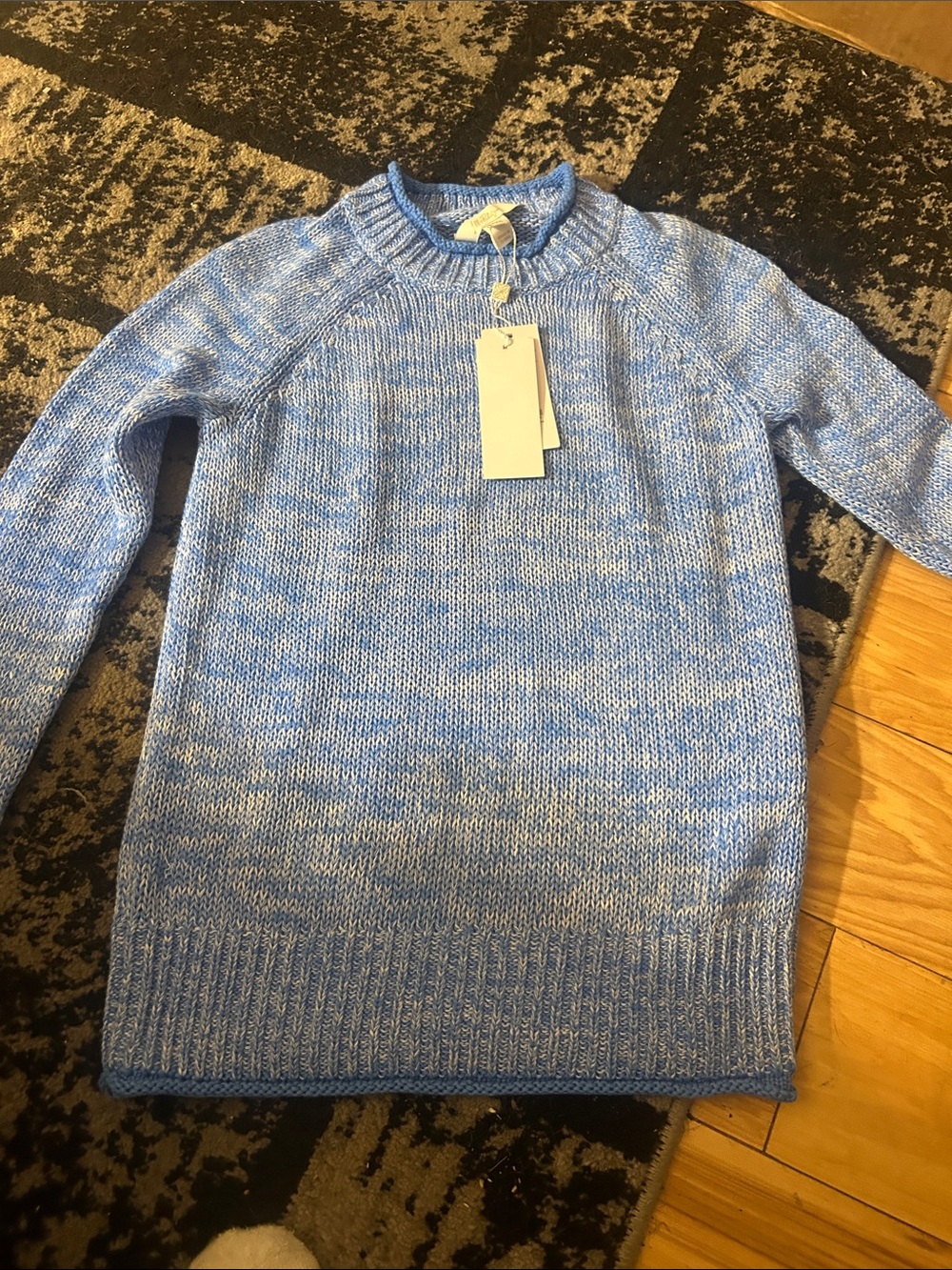 Lilly Pulitzer Light Blue Marled Crewneck Sweater